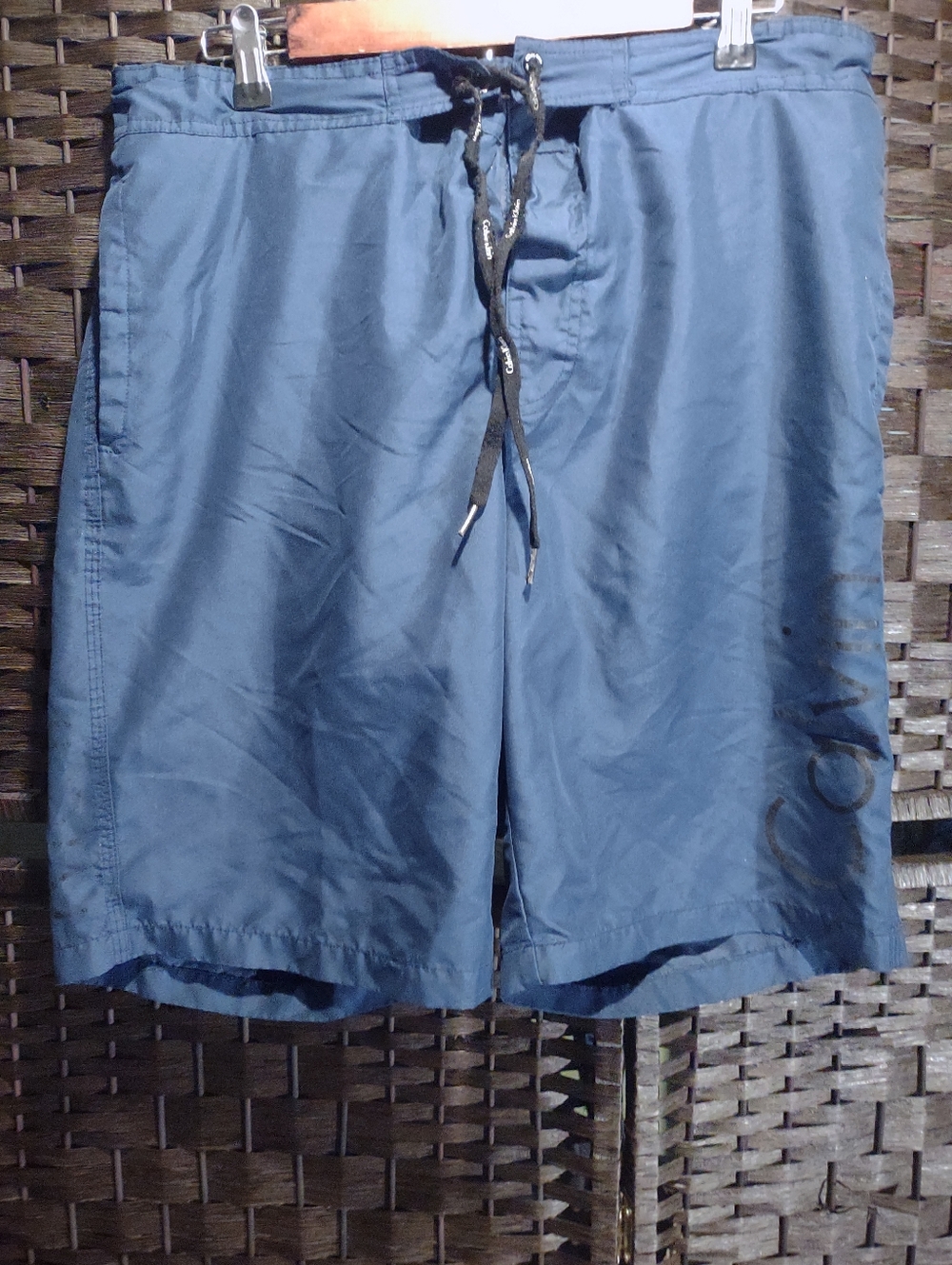 Calvin Klein Blue Swim Trunks Men's Size L
